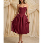 Gloriana Convertible Bow-Detail Bubble Hem Midaxi Dress - Endless - UAE Rental and Resale for Women's Fashion