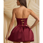 Gloriana Convertible Bow-Detail Bubble Hem Midaxi Dress - Endless - UAE Rental and Resale for Women's Fashion