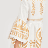 Gold Embroidered Blouse Top - Endless - UAE Rental and Resale for Women's Fashion
