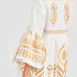 Gold Embroidered Blouse Top - Endless - UAE Rental and Resale for Women's Fashion