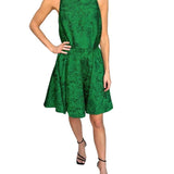 Green Brocade Party Dress - Endless - UAE Rental and Resale for Women's Fashion