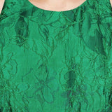 Green Brocade Party Dress - Endless - UAE Rental and Resale for Women's Fashion