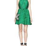 Green Brocade Party Dress - Endless - UAE Rental and Resale for Women's Fashion