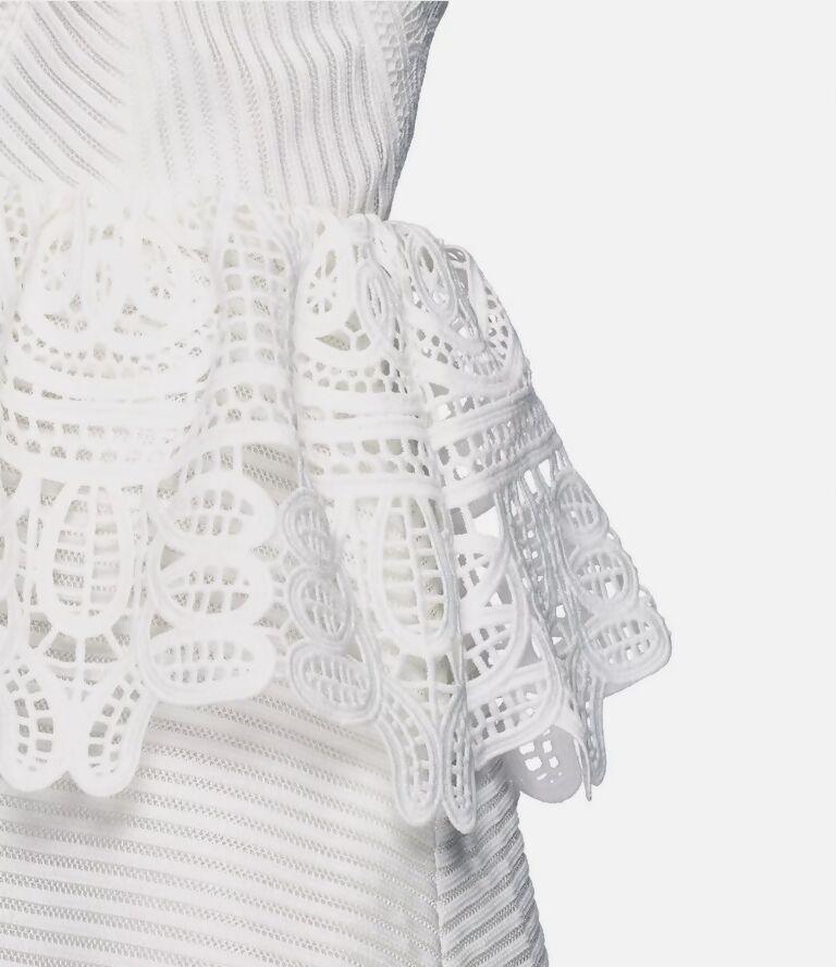 Guipure Cotton Lace Mini Dress - Endless - UAE Rental and Resale for Women's Fashion