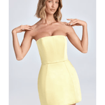 Haisley Bandeau Structured Tulip Mini Dress - Endless - UAE Rental and Resale for Women's Fashion