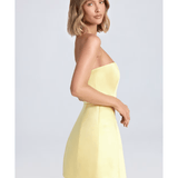 Haisley Bandeau Structured Tulip Mini Dress - Endless - UAE Rental and Resale for Women's Fashion