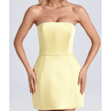 Haisley Bandeau Structured Tulip Mini Dress - Endless - UAE Rental and Resale for Women's Fashion