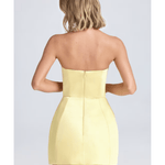 Haisley Bandeau Structured Tulip Mini Dress - Endless - UAE Rental and Resale for Women's Fashion