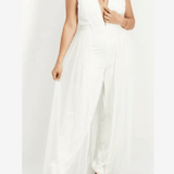 Halterneck Jumpsuit with Tulle Overskirt - Endless - UAE Rental and Resale for Women's Fashion