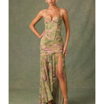 Haruna Ruched Asymmetric Corset Gown - Endless - UAE Rental and Resale for Women's Fashion