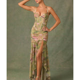 Haruna Ruched Asymmetric Corset Gown - Endless - UAE Rental and Resale for Women's Fashion