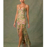 Haruna Ruched Asymmetric Corset Gown - Endless - UAE Rental and Resale for Women's Fashion