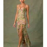 Haruna Ruched Asymmetric Corset Gown - Endless - UAE Rental and Resale for Women's Fashion