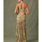 Haruna Ruched Asymmetric Corset Gown - Endless - UAE Rental and Resale for Women's Fashion