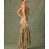 Haruna Ruched Asymmetric Corset Gown - Endless - UAE Rental and Resale for Women's Fashion