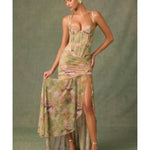 Haruna Ruched Asymmetric Corset Gown - Endless - UAE Rental and Resale for Women's Fashion