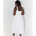 High Waist Square Neck Midi Dress - Endless - UAE Rental and Resale for Women's Fashion
