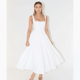 High Waist Square Neck Midi Dress - Endless - UAE Rental and Resale for Women's Fashion