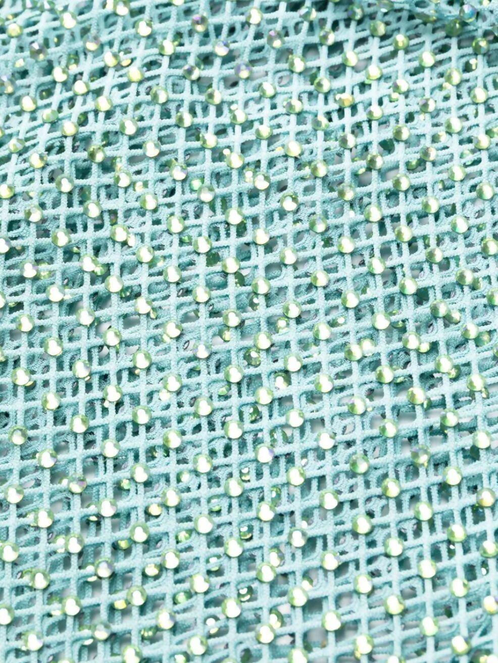 Hotfix Rhinestone Embellished Fishnet Dress - Endless - UAE Rental and Resale for Women's Fashion
