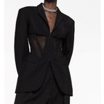 Iconic Single-Breasted Tailored Corseted Blazer - Endless - UAE Rental and Resale for Women's Fashion