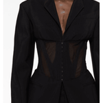 Iconic Single-Breasted Tailored Corseted Blazer - Endless - UAE Rental and Resale for Women's Fashion