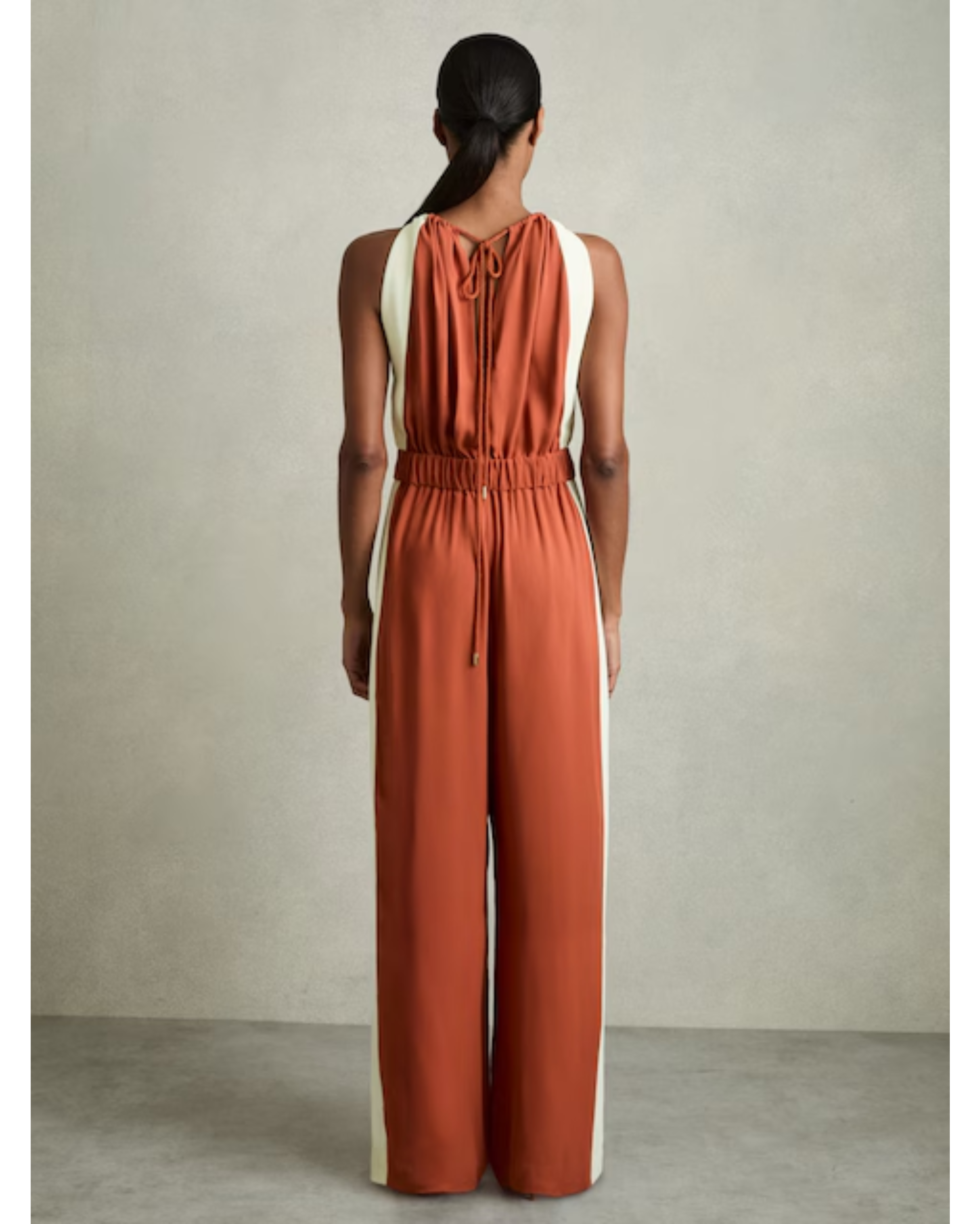 Inez Colour-Block Rope-Cord Jumpsuit - Endless - UAE Rental and Resale for Women's Fashion