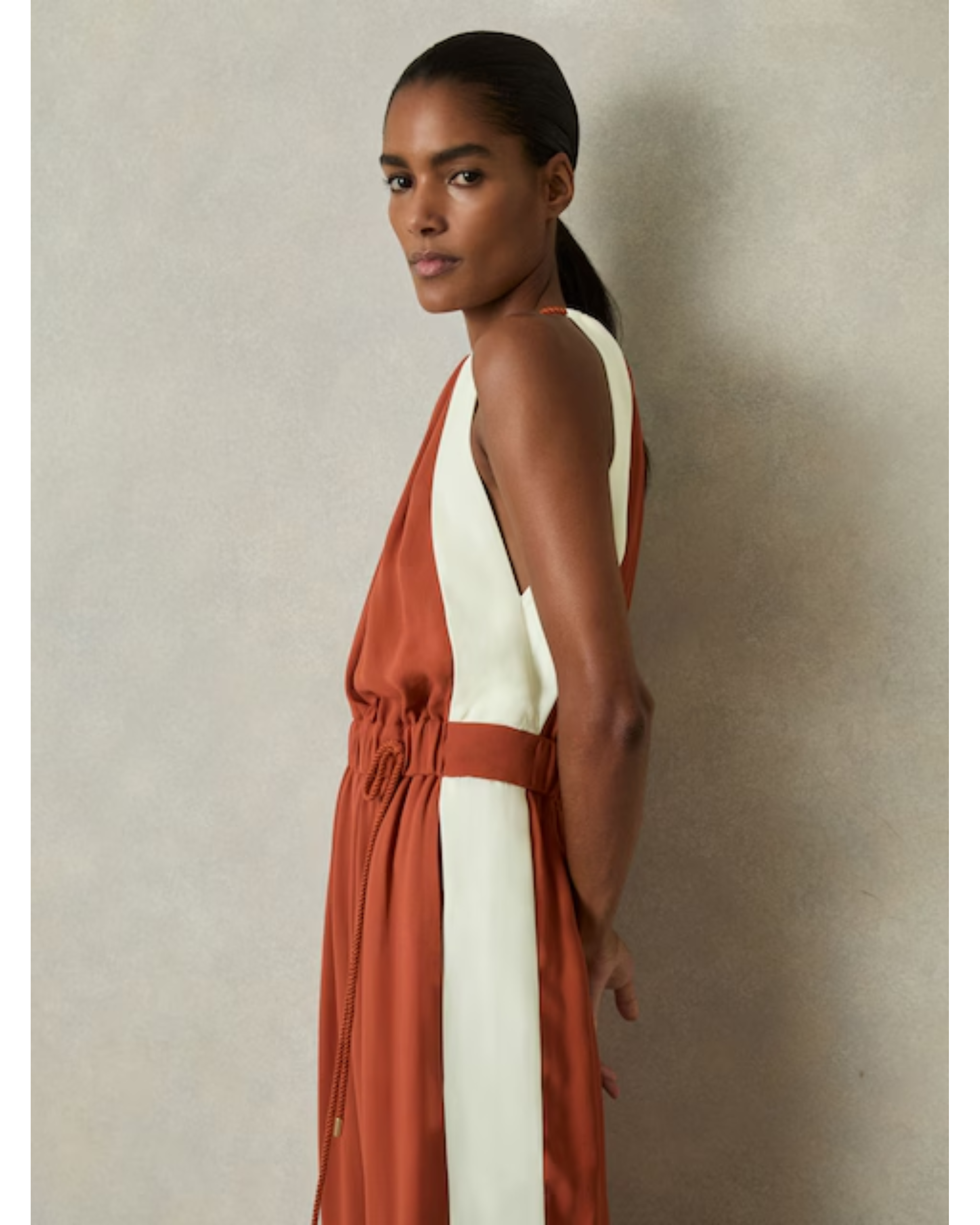 Inez Colour-Block Rope-Cord Jumpsuit - Endless - UAE Rental and Resale for Women's Fashion