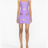 Iris Crystal Hand Embroidered Lilac Party Dress - Endless - UAE Rental and Resale for Women's Fashion