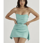 Jade Draped Strapless Corset Dress - Endless - UAE Rental and Resale for Women's Fashion