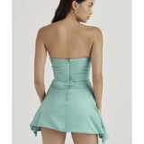 Jade Draped Strapless Corset Dress - Endless - UAE Rental and Resale for Women's Fashion