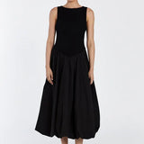 James Black Bubble Midi Dress - Endless - UAE Rental and Resale for Women's Fashion