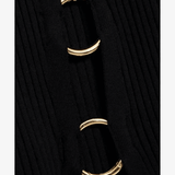 Janet Embellished Ribbedknit Midi Dress - Endless - UAE Rental and Resale for Women's Fashion