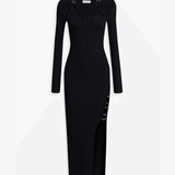 Janet Embellished Ribbedknit Midi Dress - Endless - UAE Rental and Resale for Women's Fashion