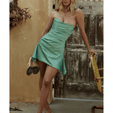 Jasmine Jade Draped Strapless Corset Dress - Endless - UAE Rental and Resale for Women's Fashion