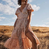 Jelena Linen Midi Wrap Dress - Endless - UAE Rental and Resale for Women's Fashion