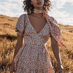 Jelena Linen Midi Wrap Dress - Endless - UAE Rental and Resale for Women's Fashion