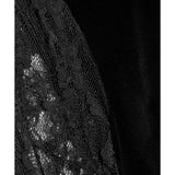 Jenny Cropped Lace Paneled Velvet Top - Endless - UAE Rental and Resale for Women's Fashion