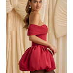 Jessamy Off-Shoulder Layered Bubble Hem Corset Mini Dress - Endless - UAE Rental and Resale for Women's Fashion