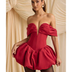 Jessamy Off-Shoulder Layered Bubble Hem Corset Mini Dress - Endless - UAE Rental and Resale for Women's Fashion