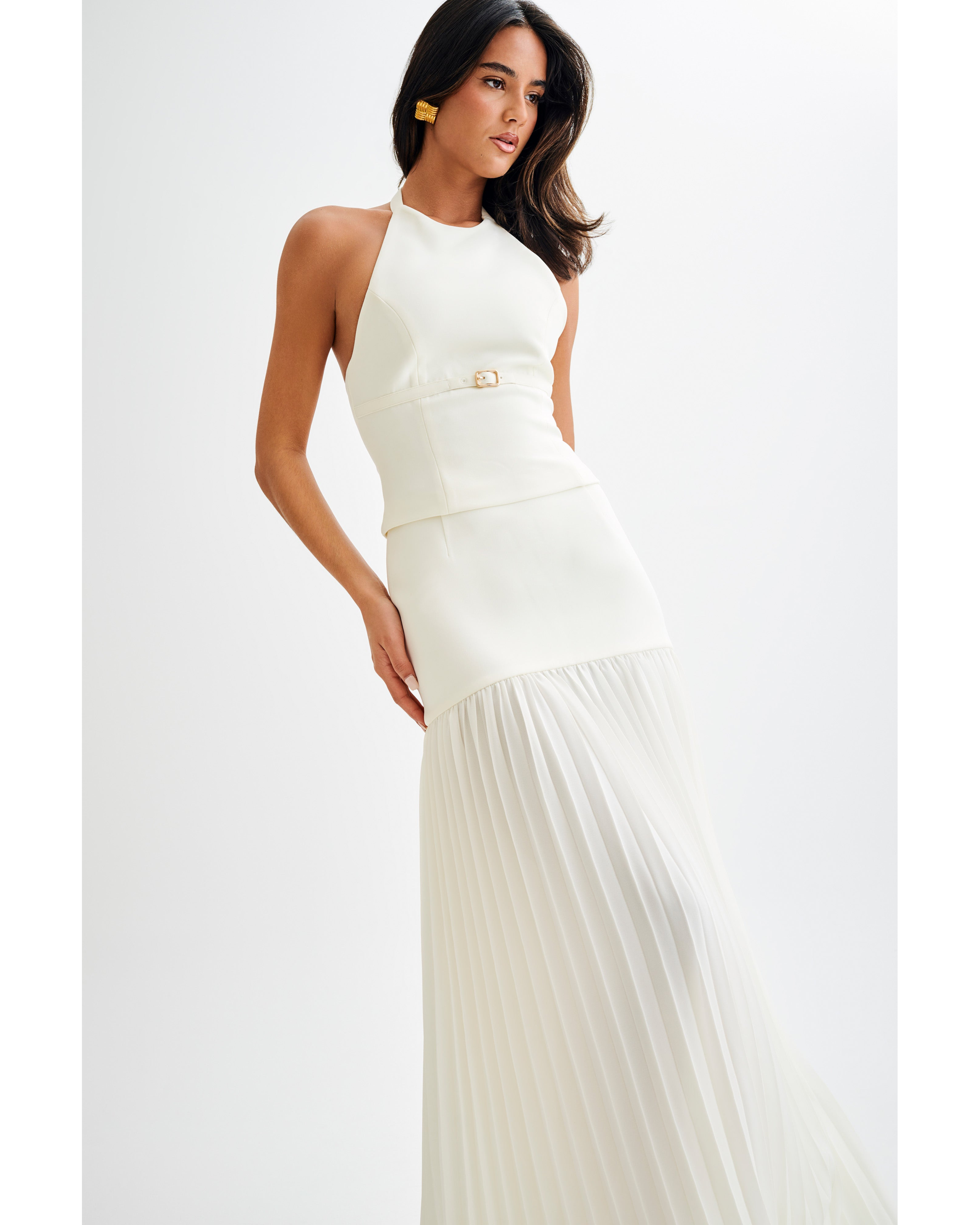 Jillian Pleated Maxi Skirt - Endless - UAE Rental and Resale for Women's Fashion