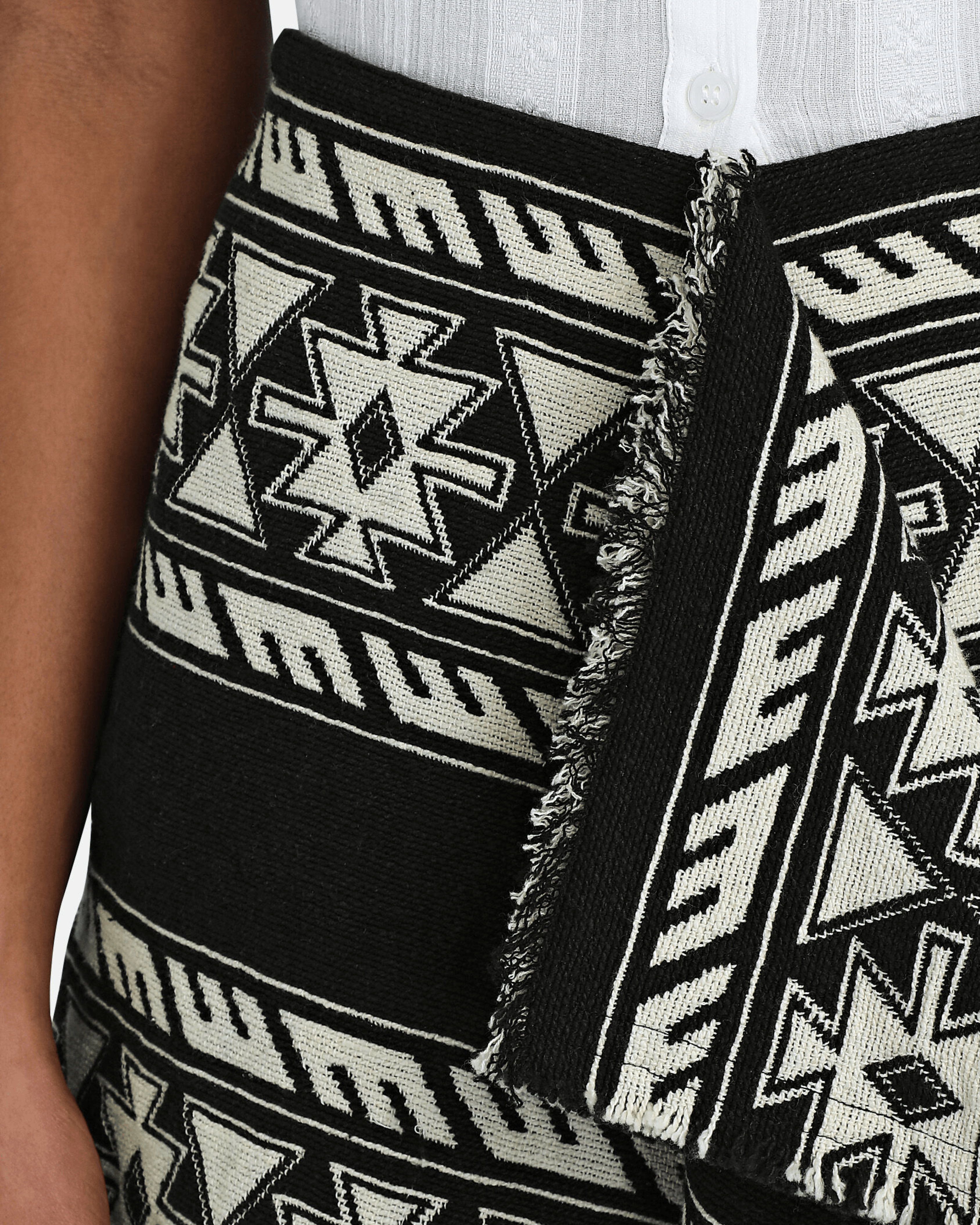 Jiloa Draped Jacquard Mini Skirt - Endless - UAE Rental and Resale for Women's Fashion