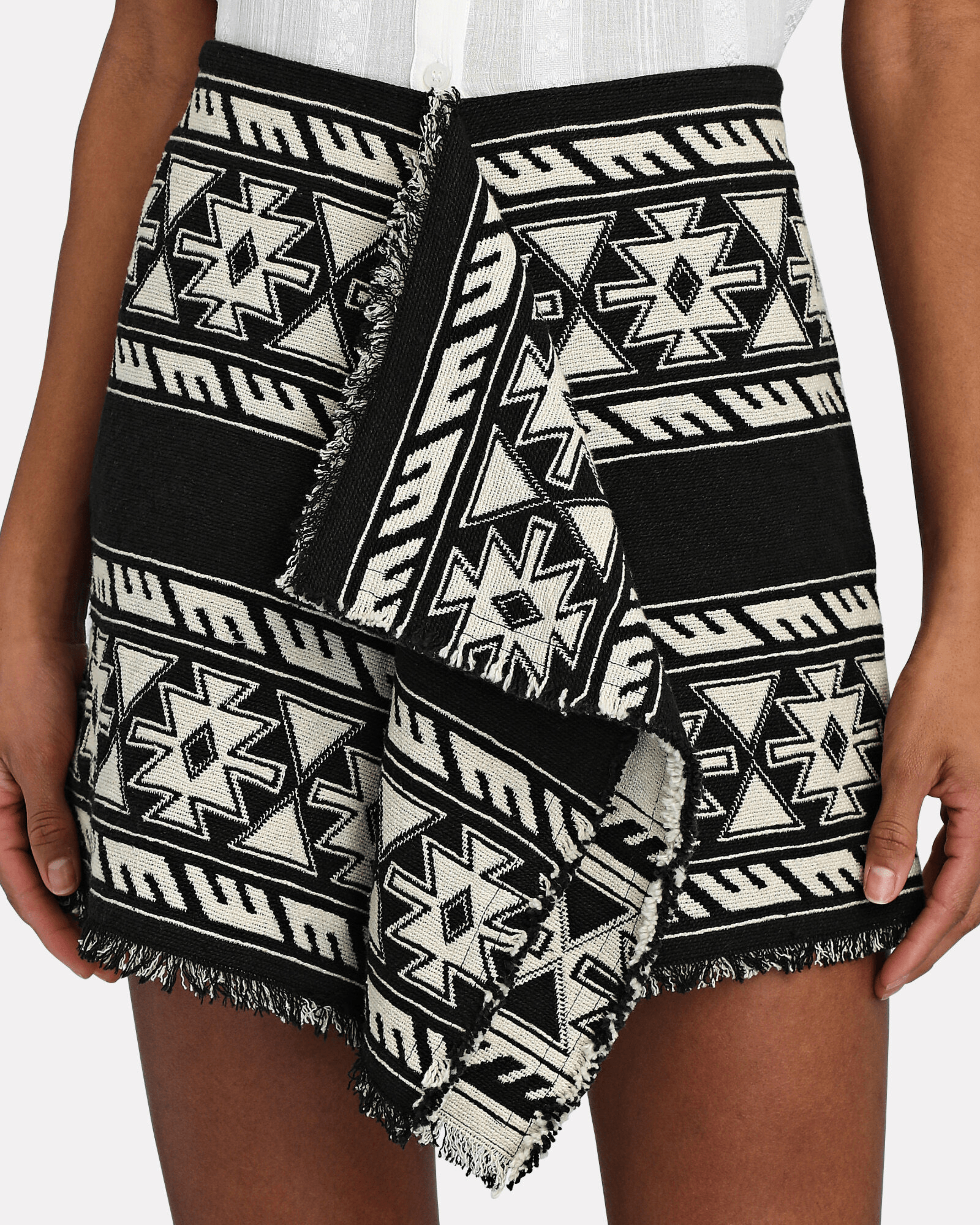 Jiloa Draped Jacquard Mini Skirt - Endless - UAE Rental and Resale for Women's Fashion
