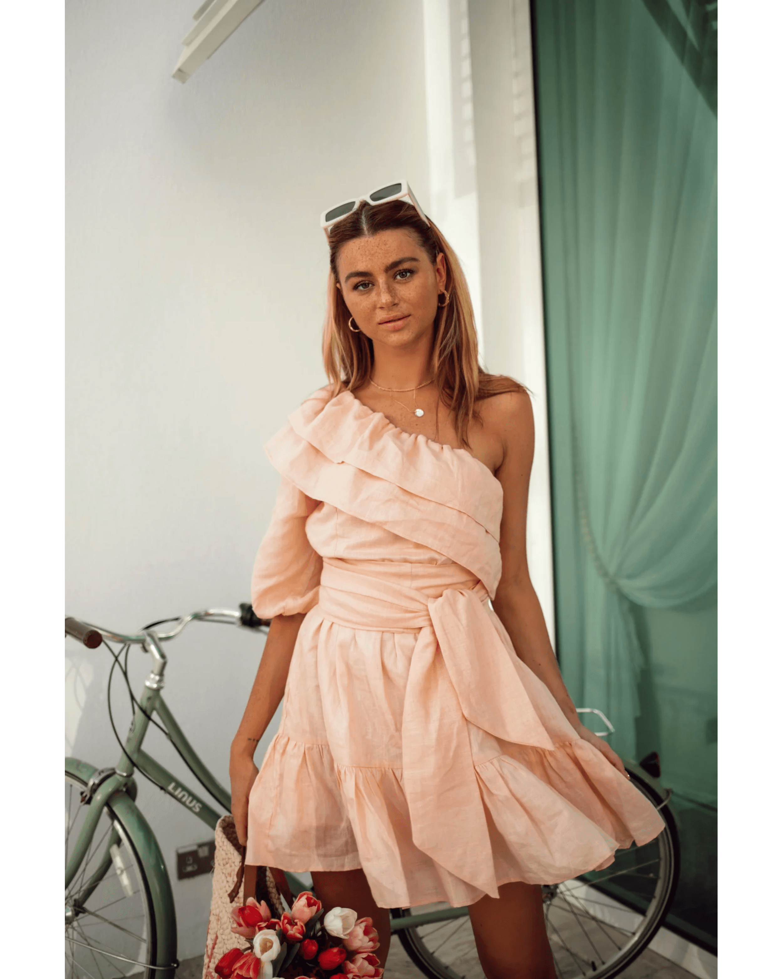 Joelle Linen Dress - Endless - UAE Rental and Resale for Women's Fashion