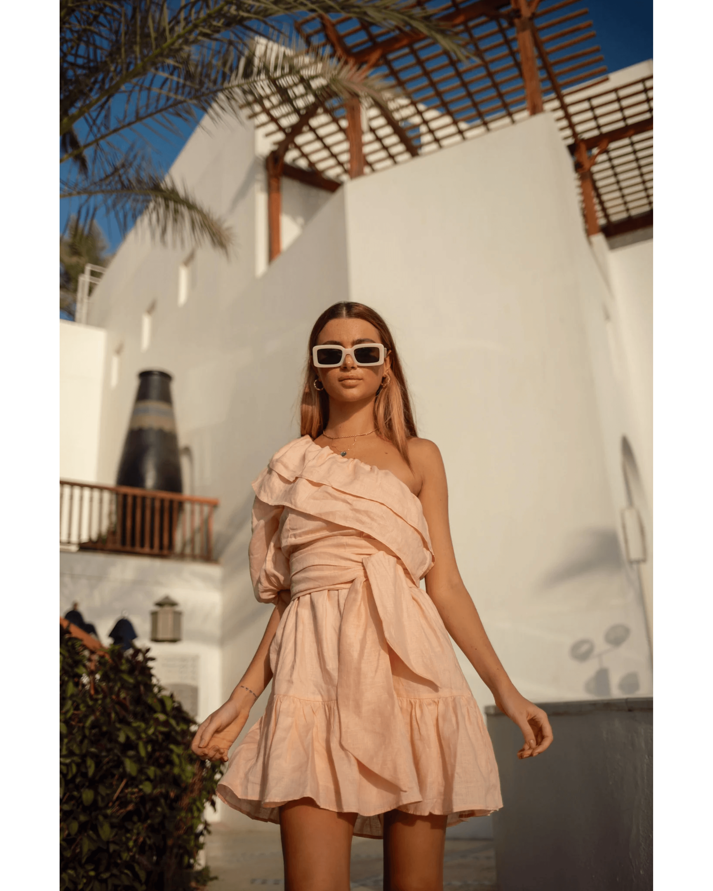 Joelle Linen Dress - Endless - UAE Rental and Resale for Women's Fashion