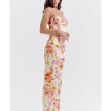 Josefina Ivory Floral Maxi Dress - Endless - UAE Rental and Resale for Women's Fashion