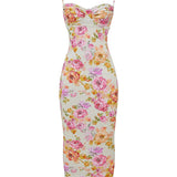 Josefina Ivory Floral Maxi Dress - Endless - UAE Rental and Resale for Women's Fashion