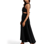 Justine Petite Linen Cross Midi Dress - Endless - UAE Rental and Resale for Women's Fashion