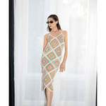 Katerina Crochet And Sequin Luxe Dress - Endless - UAE Rental and Resale for Women's Fashion