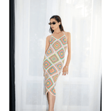 Katerina Crochet And Sequin Luxe Dress - Endless - UAE Rental and Resale for Women's Fashion