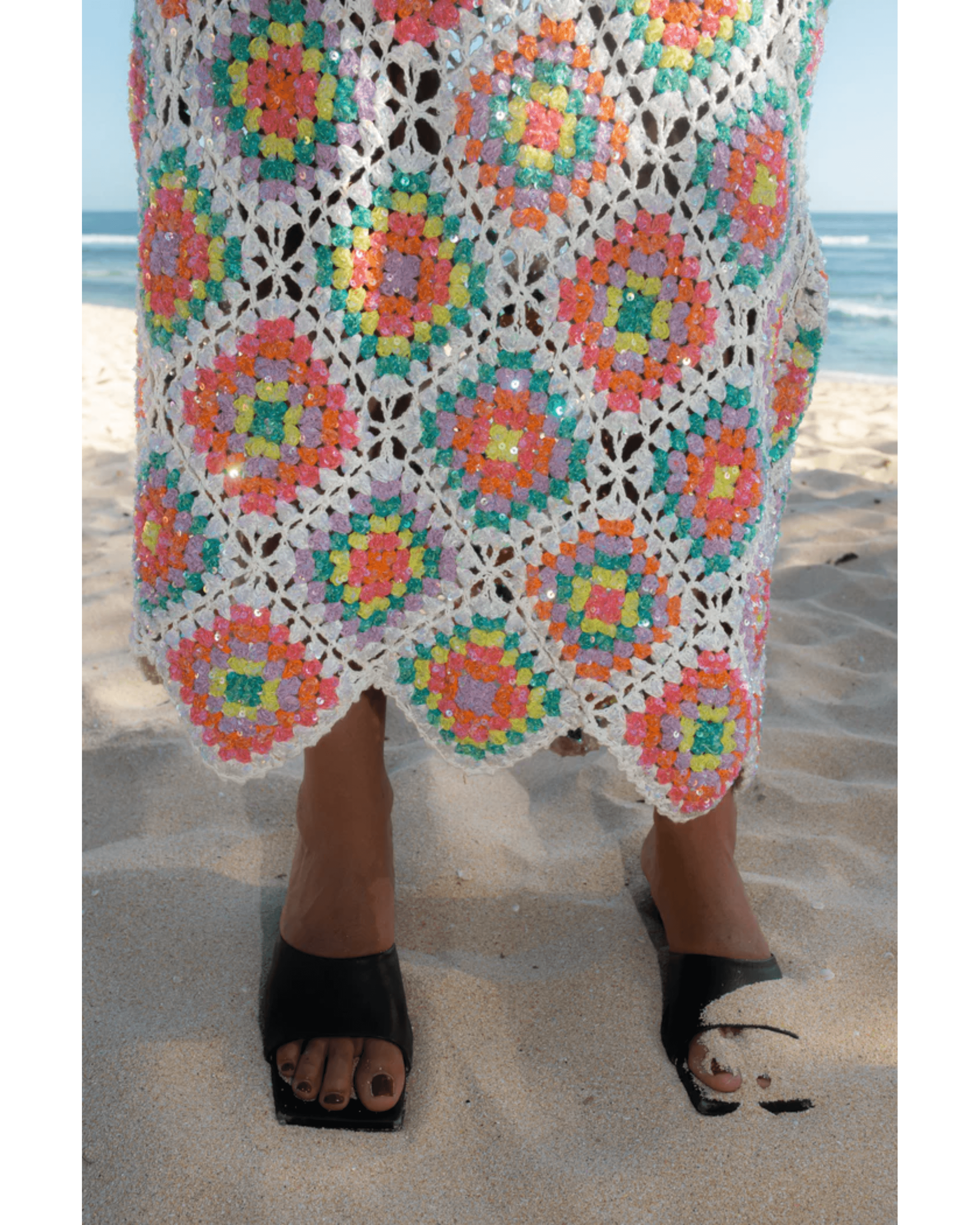 Katerina Crochet And Sequin Luxe Dress - Endless - UAE Rental and Resale for Women's Fashion